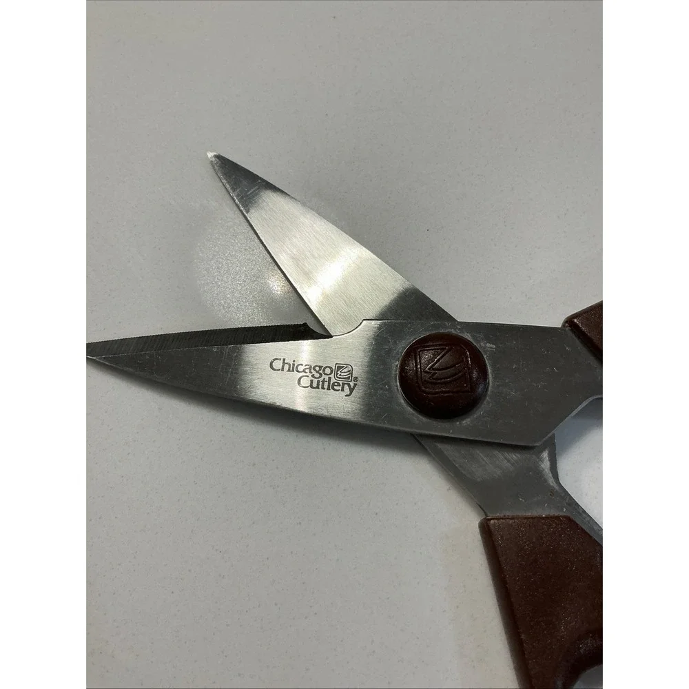 Chicago Cutlery Kitchen Shears/Scissors - Utility Tools Brown Plastic Handle
